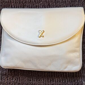 Vintage Paloma Picasso Cream Clutch with Gold Accent